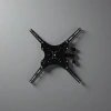 The black metal TV wall mount is a stable installation bracket suitable for TVS ranging from 40 to 65 inches Application Scenario